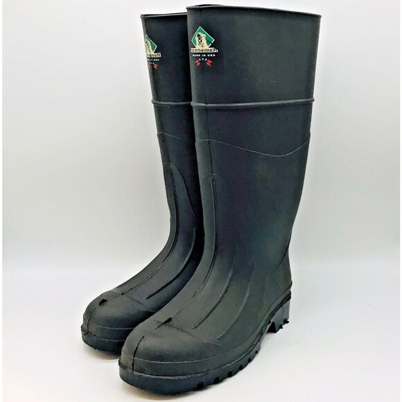 NORTHERNER Other - Northerner Waterproof Rubber Rain Boots Men 6 Women 8 Brown Chore Farm USA Made